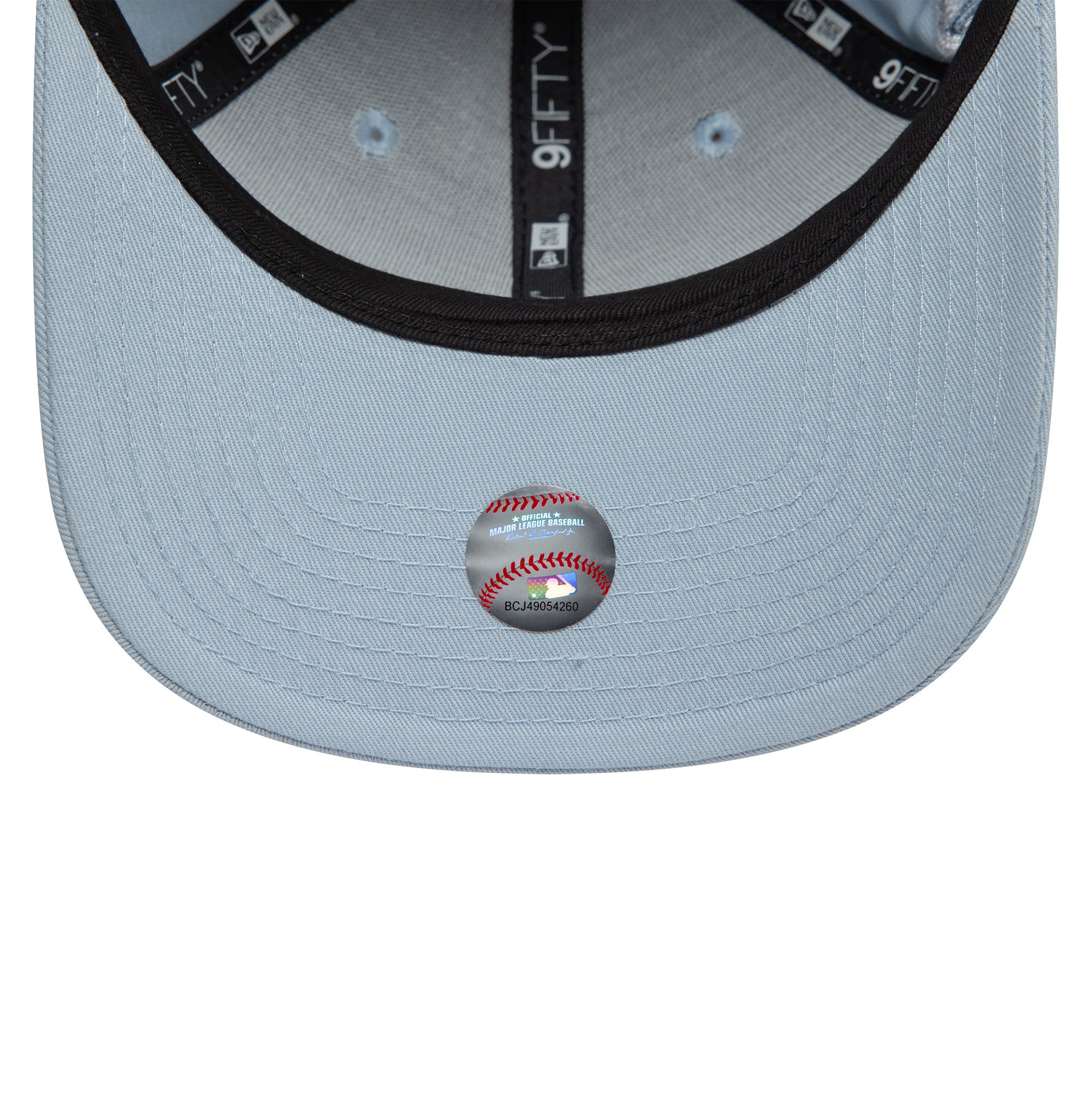 New York Yankees World Series Patch 9FIFTY Original Fit MLB Cap Pastellblau - STADIUMDREAMS