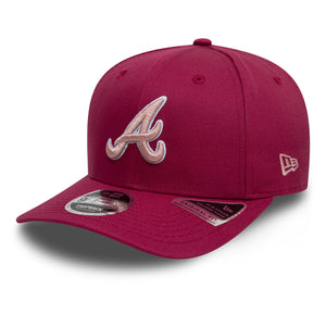 Atlanta Braves World Series Patch 9FIFTY Original Fit MLB Cap Dunkelrot - STADIUMDREAMS