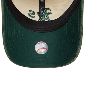 Oakland Athletics New Era Colour Block CORD 9TWENTY MLB Cap Beige - STADIUMDREAMS