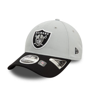 Las Vegas Raiders 2025 New Era 9FORTY Stretch Snap NFL Cap Grau - STADIUMDREAMS