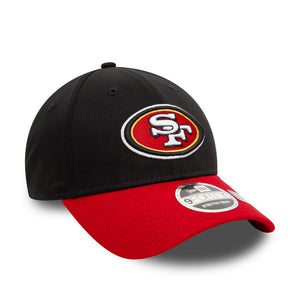 San Francisco 49ers 2025 New Era 9FORTY Stretch Snap NFL Cap Schwarz - STADIUMDREAMS