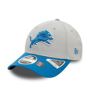 Detroit Lions 2025 New Era 9FORTY Stretch Snap NFL Cap Grau - STADIUMDREAMS