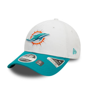 Miami Dolphins 2025 New Era 9FORTY Stretch Snap NFL Cap Weiß - STADIUMDREAMS