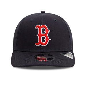 Boston Red Sox New Era Official Team Colour 9SEVENTY Stretch Snap Cap Navy - STADIUMDREAMS