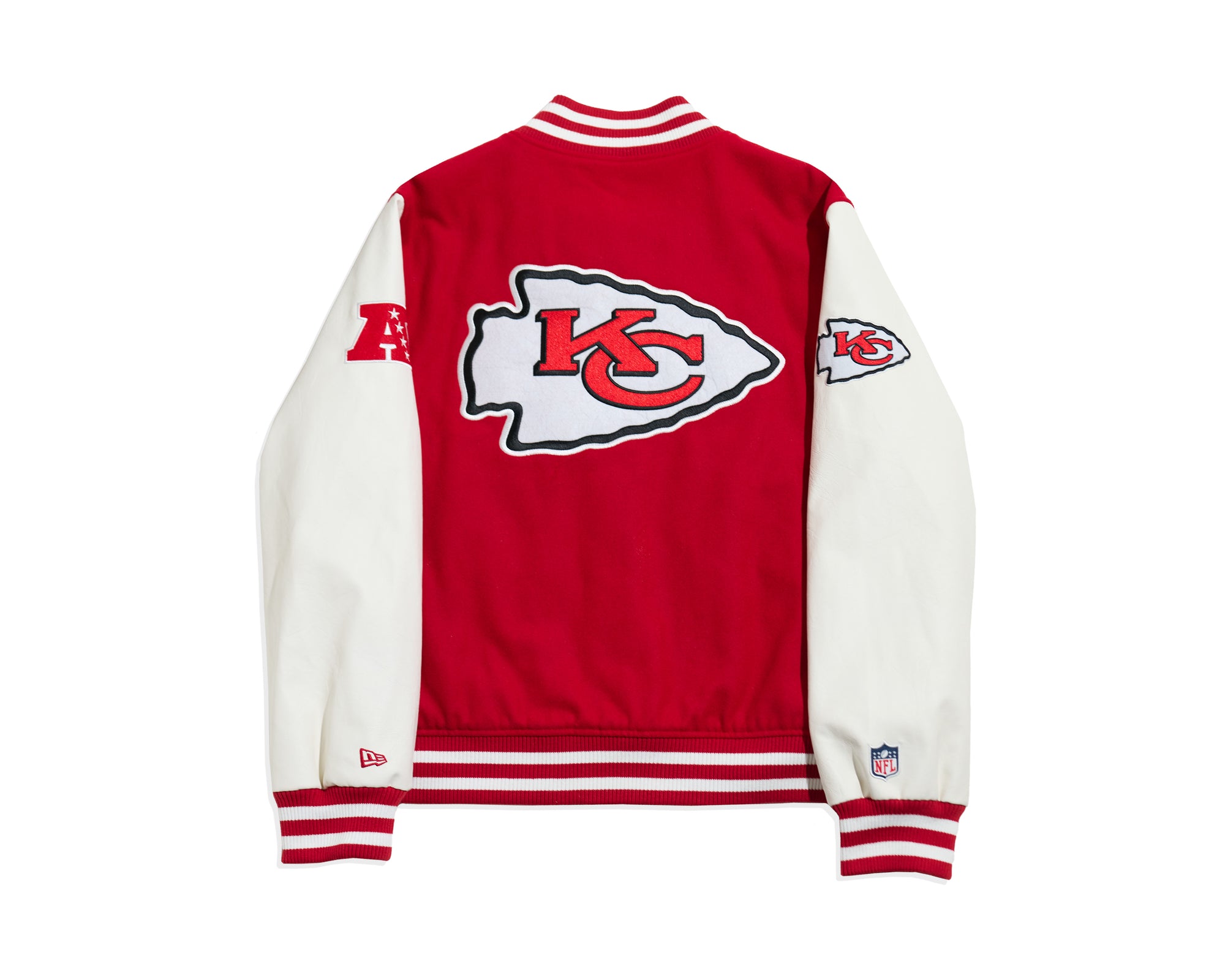 Kansas City Chiefs Premium New Era Varsity NFL College Jacke Rot