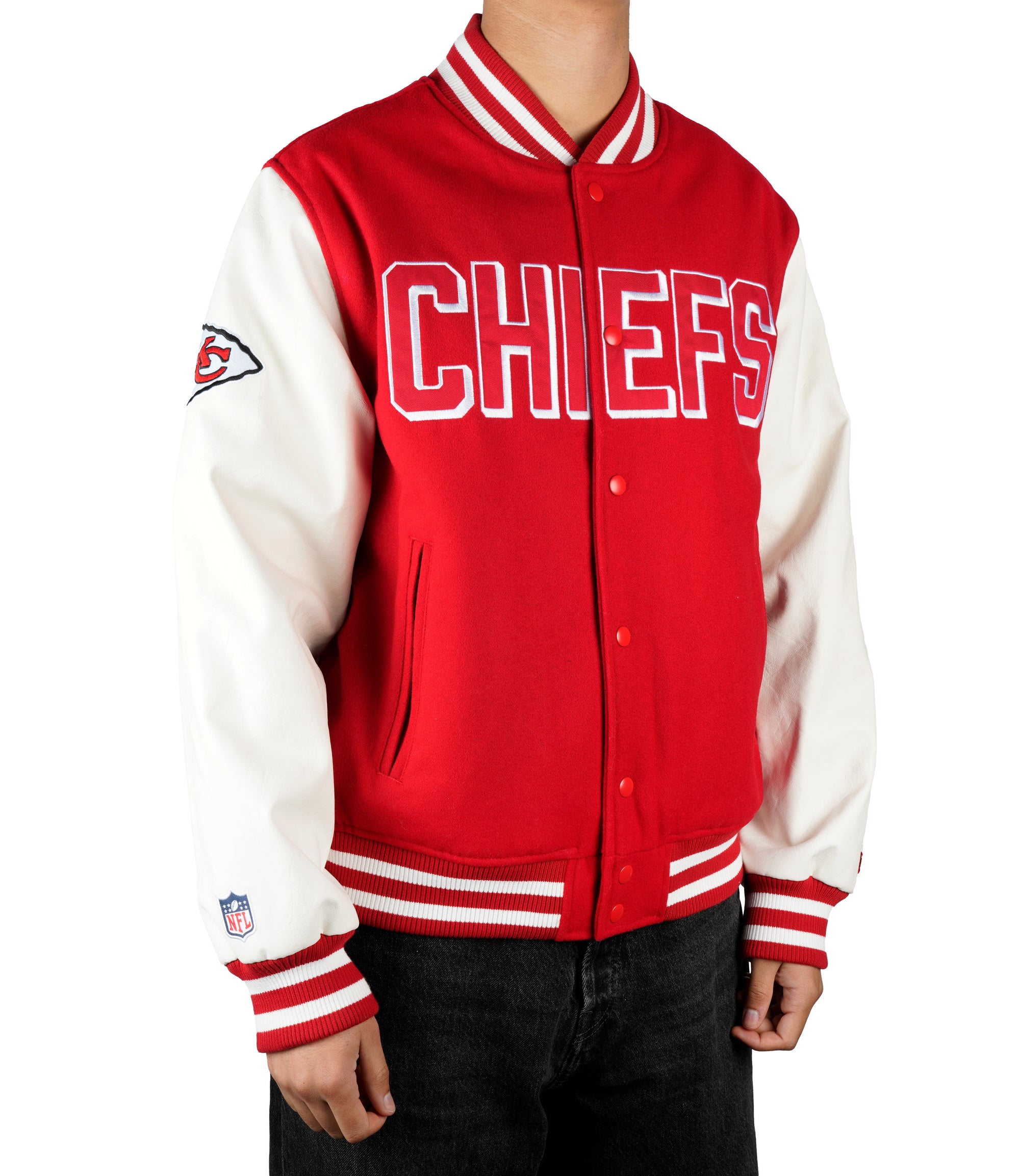 Kansas City Chiefs Premium New Era Varsity NFL College Jacke Rot - STADIUMDREAMS