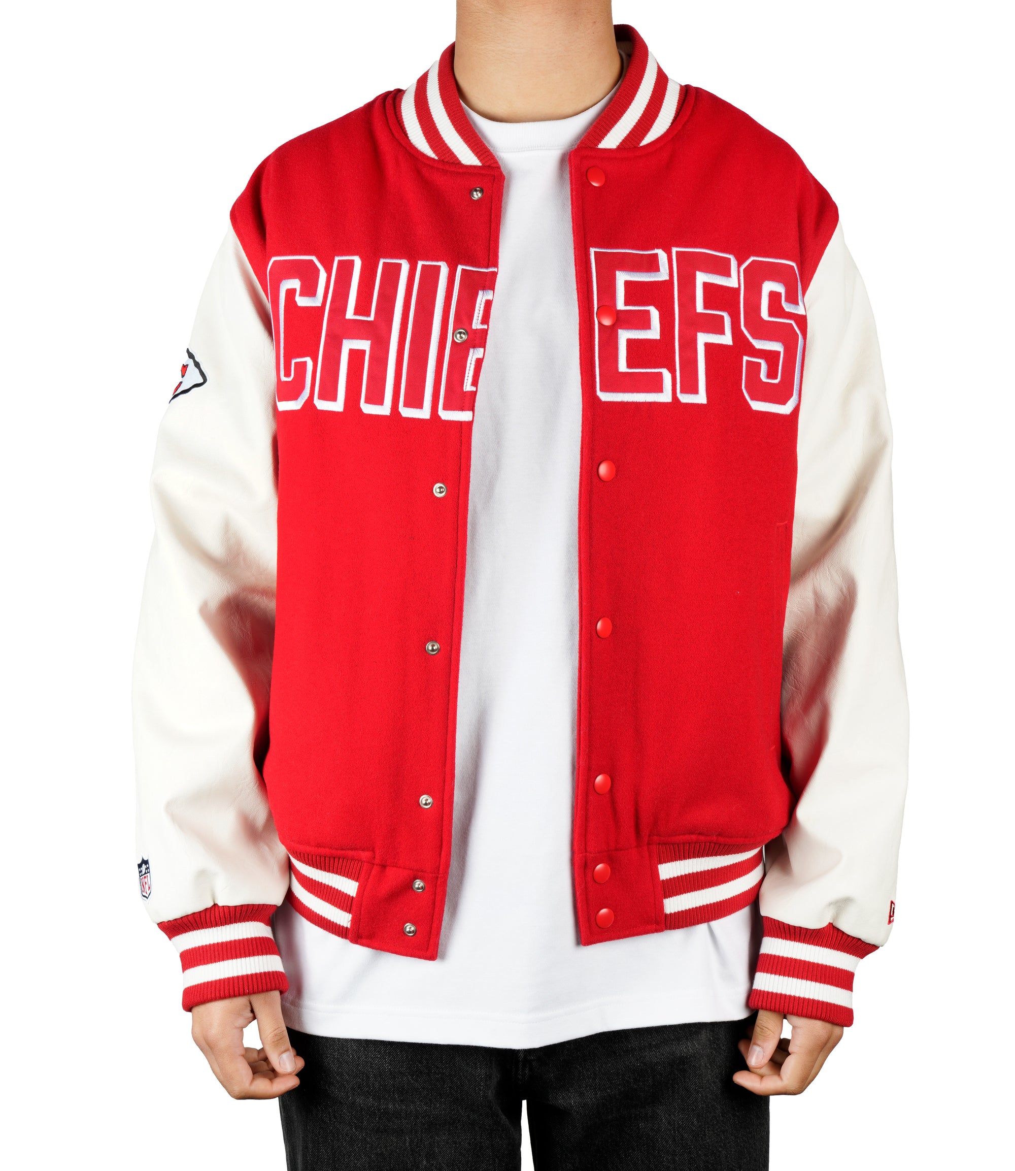 Kansas City Chiefs Premium New Era Varsity NFL College Jacke Rot - STADIUMDREAMS