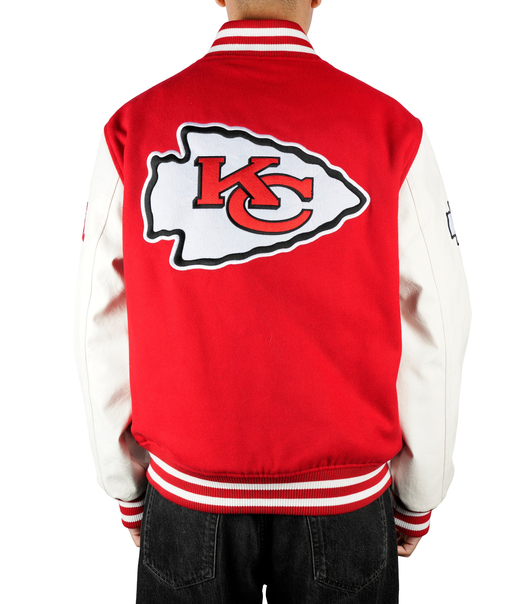 Kansas City Chiefs Premium New Era Varsity NFL College Jacke Rot