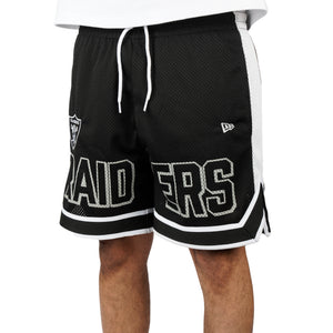 Las Vegas Raiders New Era Graphic Mesh NFL Short Schwarz - STADIUMDREAMS