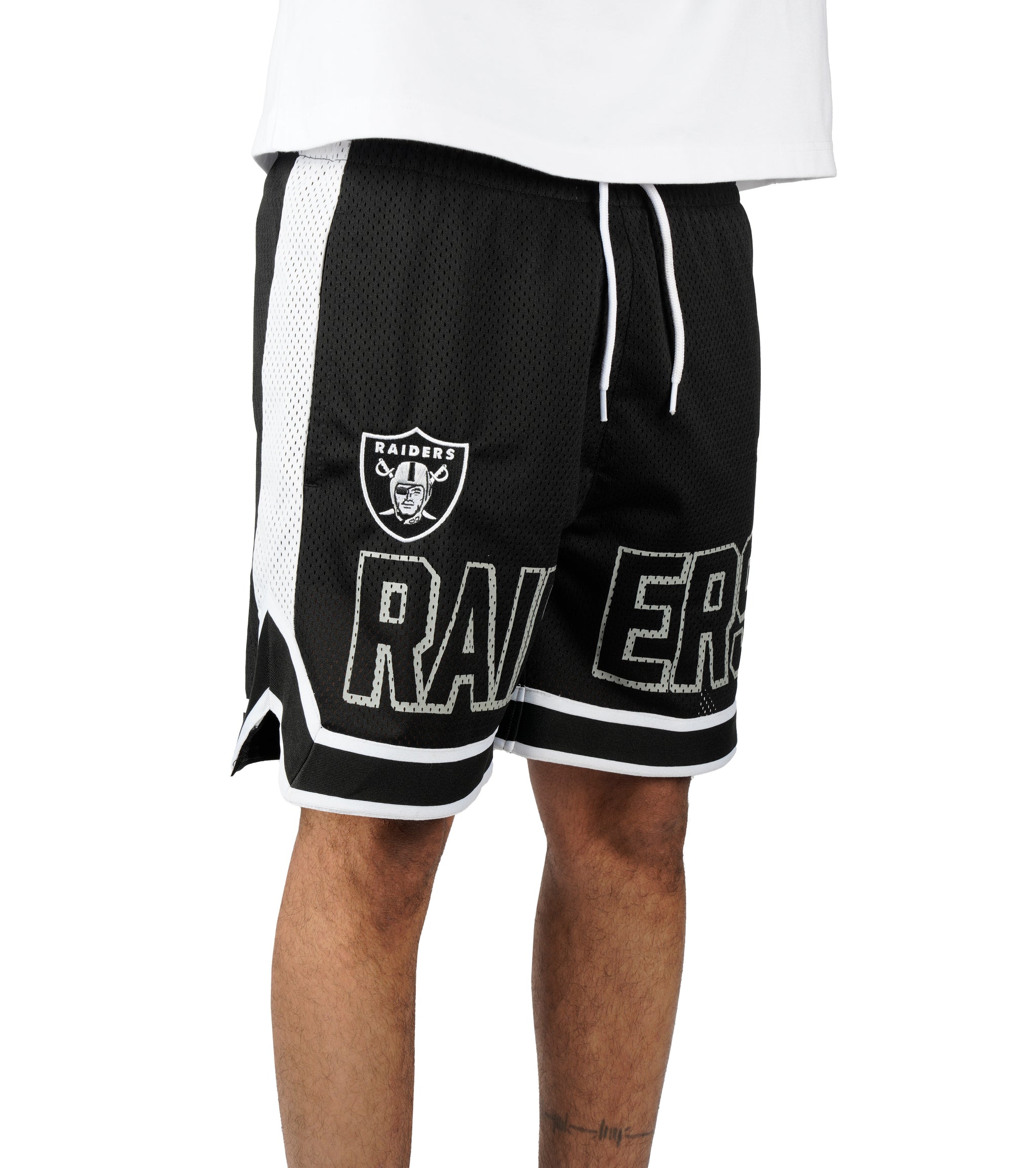 Las Vegas Raiders New Era Graphic Mesh NFL Short Schwarz - STADIUMDREAMS