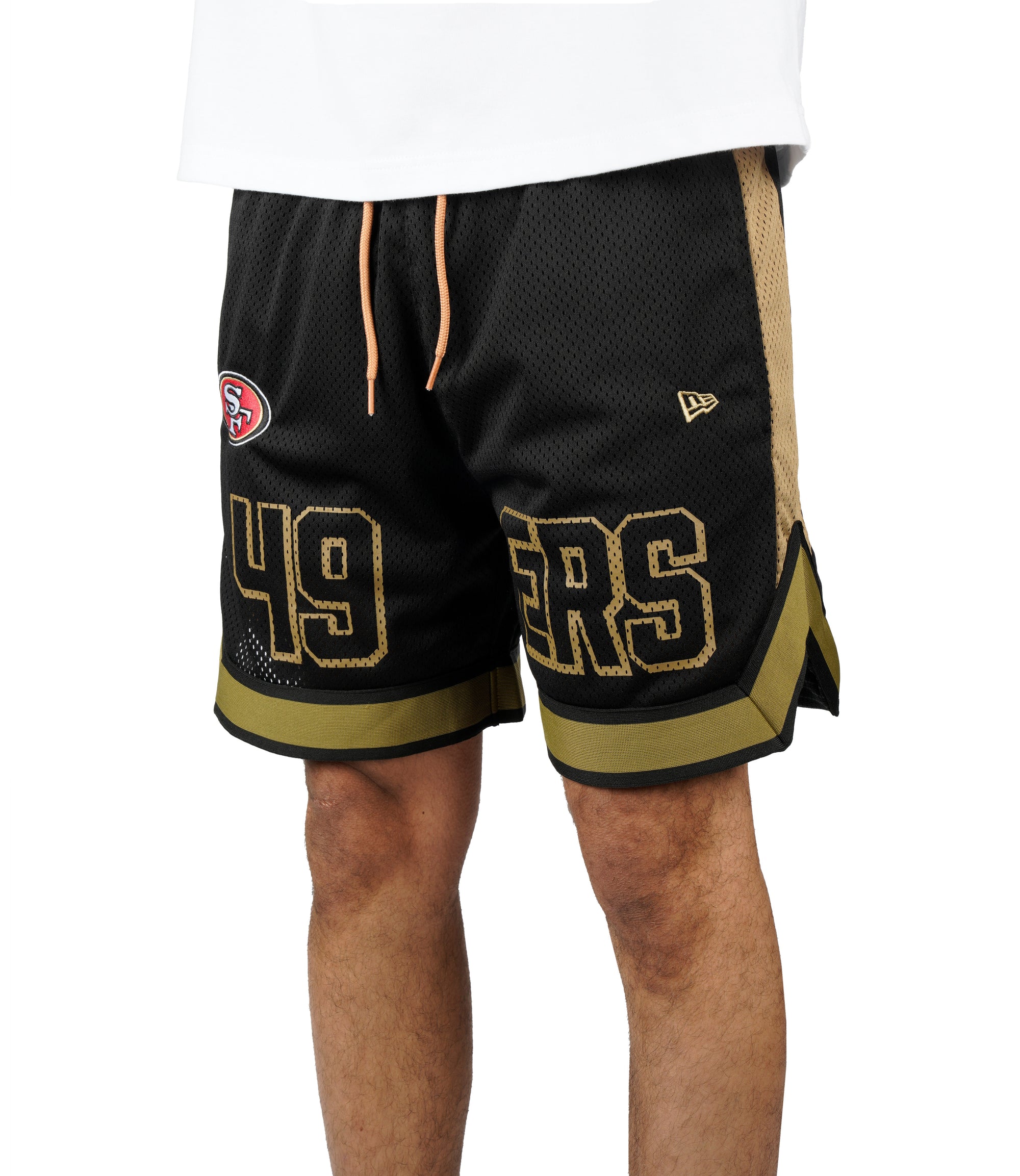 San Francisco 49ers New Era Graphic Mesh NFL Short Schwarz - STADIUMDREAMS