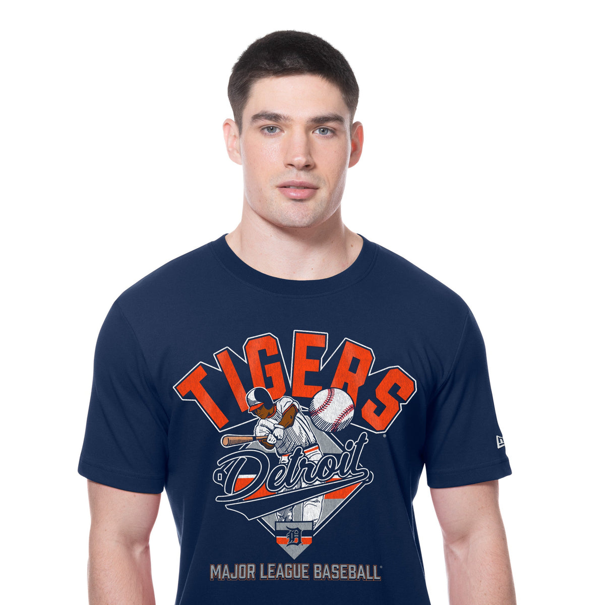 Detroit Tigers New Era 2025 Batting Practice MLB T-Shirt Navy - STADIUMDREAMS