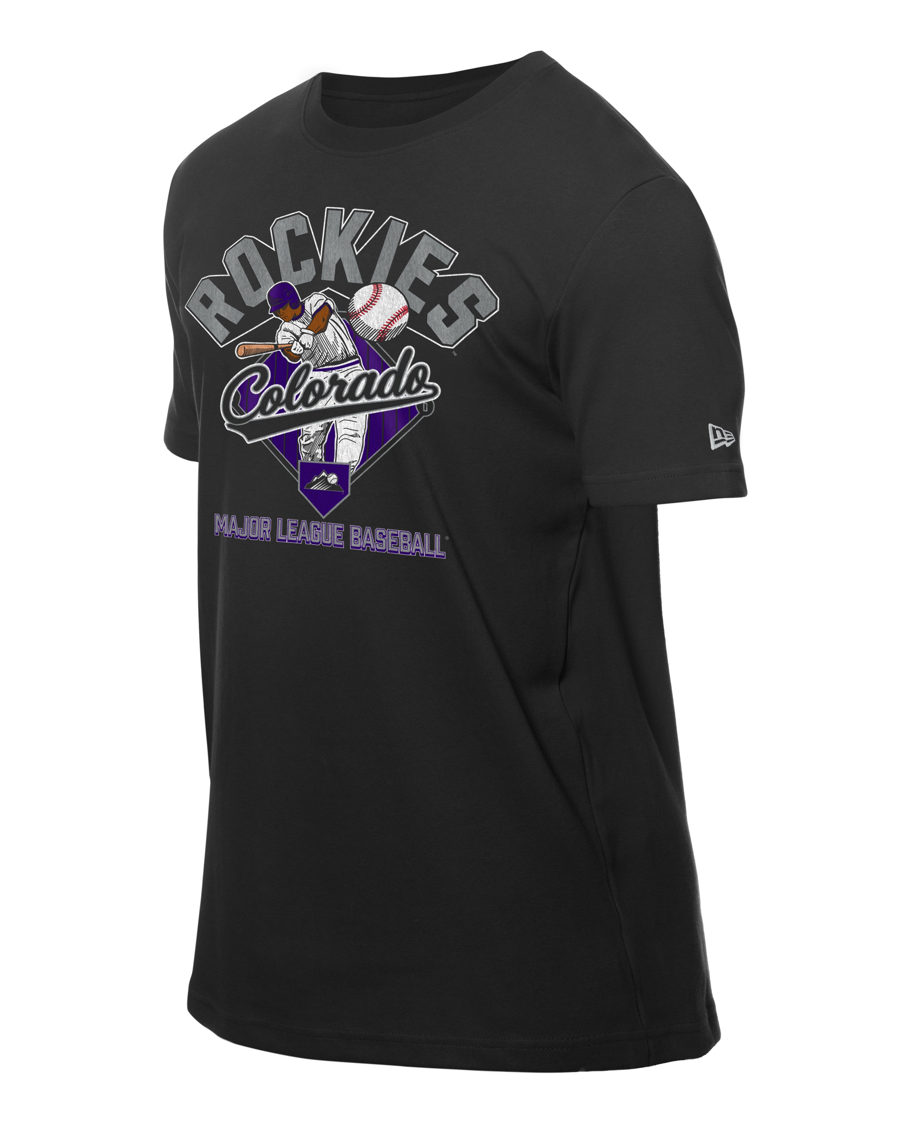 Colorado Rockies New Era 2025 Batting Practice MLB T-Shirt Schwarz - STADIUMDREAMS