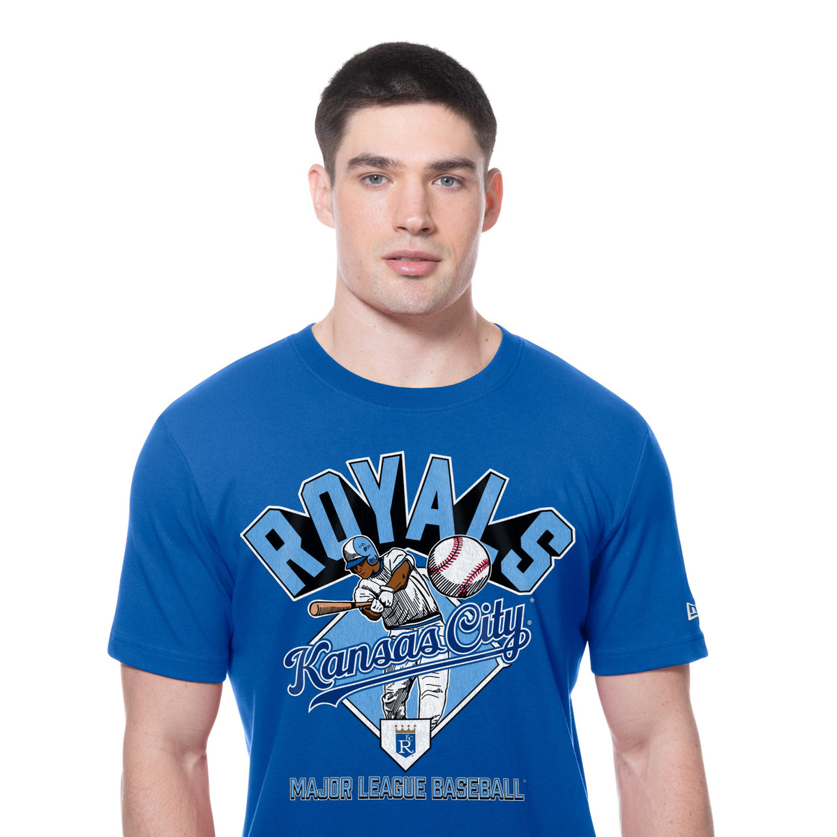 Kansas City Royals New Era 2025 Batting Practice MLB T-Shirt Blau - STADIUMDREAMS