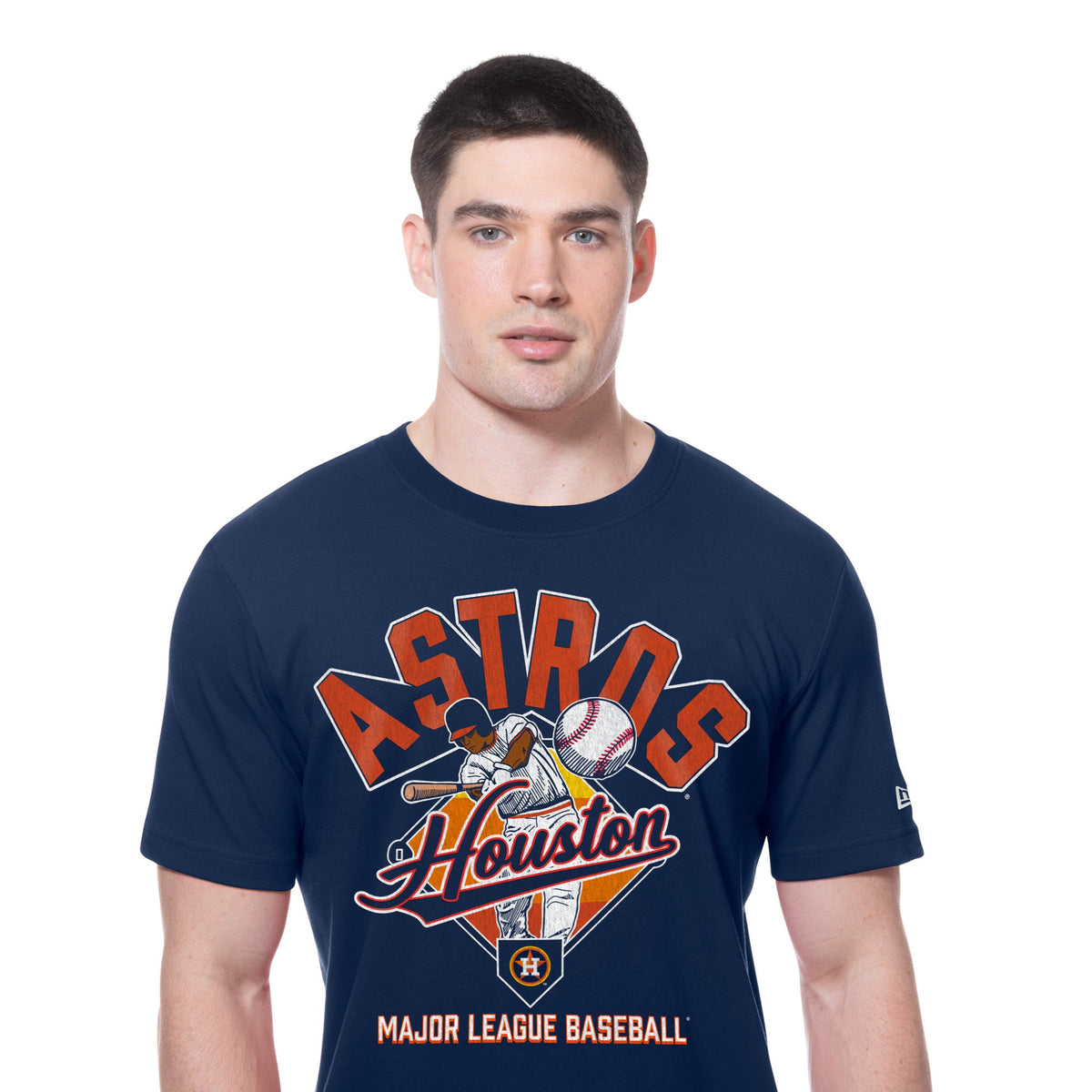 Houston Astros New Era 2025 Batting Practice MLB T-Shirt Navy - STADIUMDREAMS