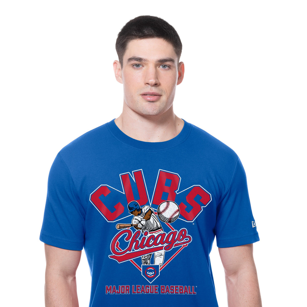 Chicago Cubs New Era 2025 Batting Practice MLB T-Shirt Blau - STADIUMDREAMS