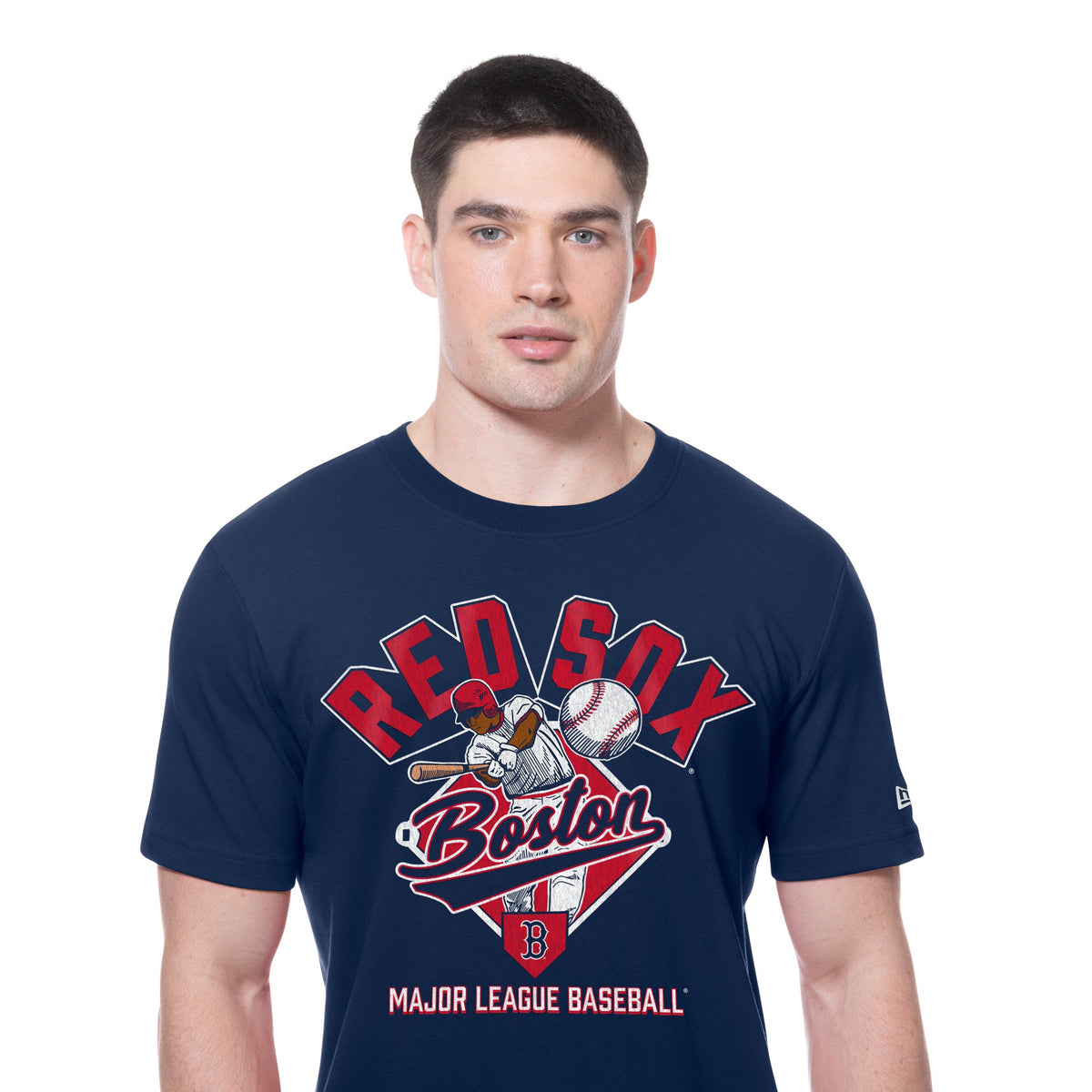 Boston Red Sox New Era 2025 Batting Practice MLB T-Shirt Navy - STADIUMDREAMS