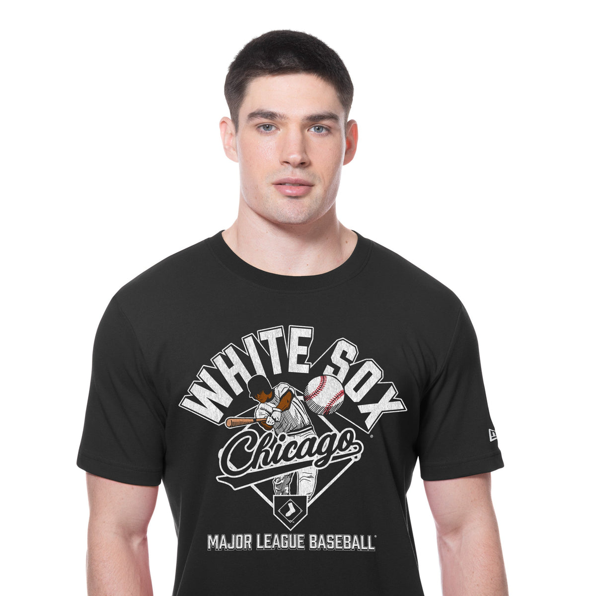 Chicago White Sox New Era 2025 Batting Practice MLB T-Shirt Schwarz - STADIUMDREAMS