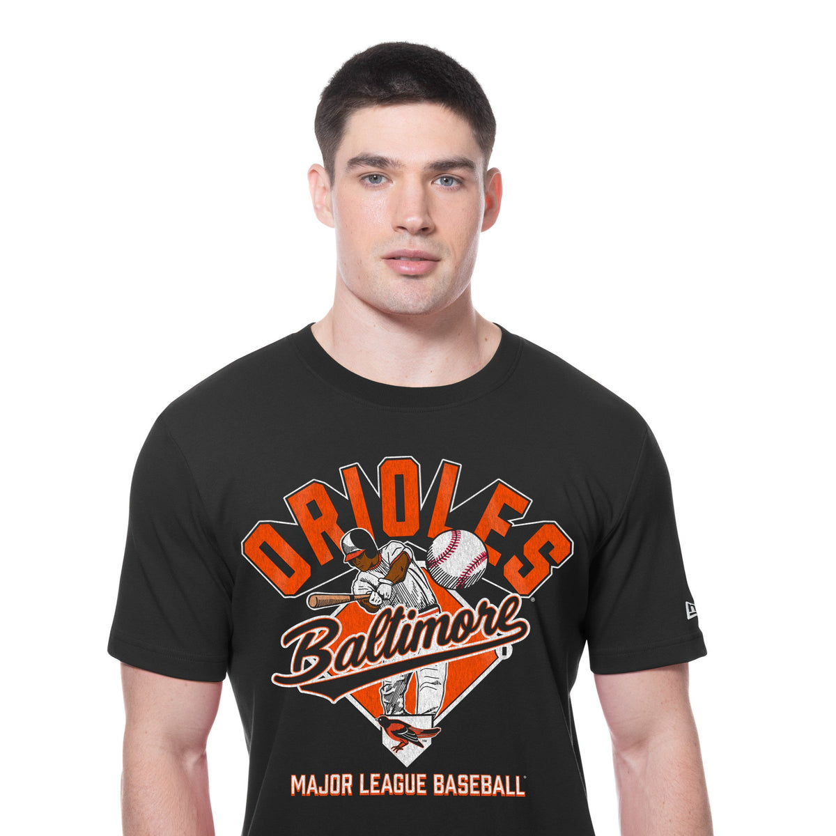 Baltimore Orioles New Era 2025 Batting Practice MLB T-Shirt Schwarz - STADIUMDREAMS