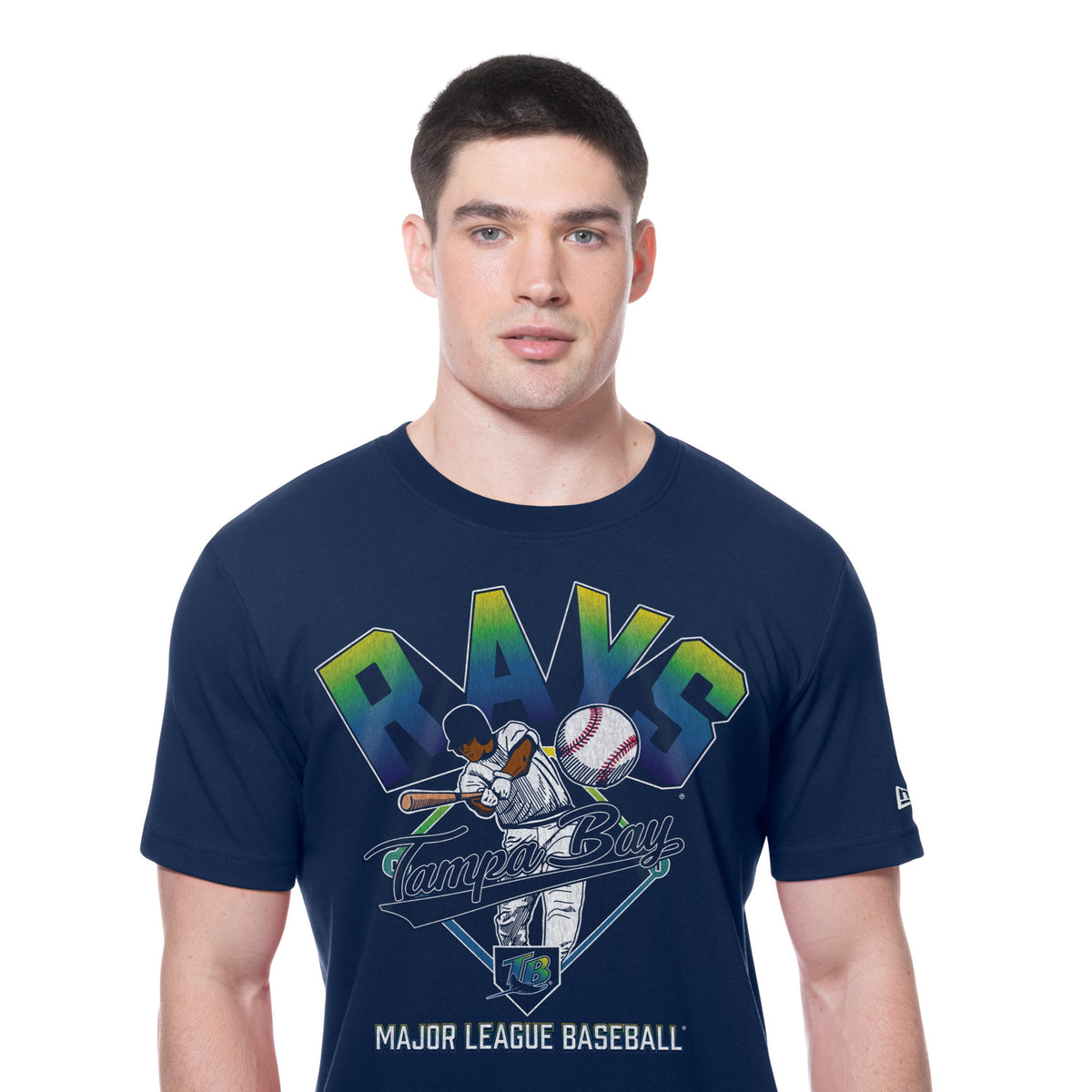 Tampa Bay Rays New Era 2025 Batting Practice MLB T-Shirt Navy - STADIUMDREAMS