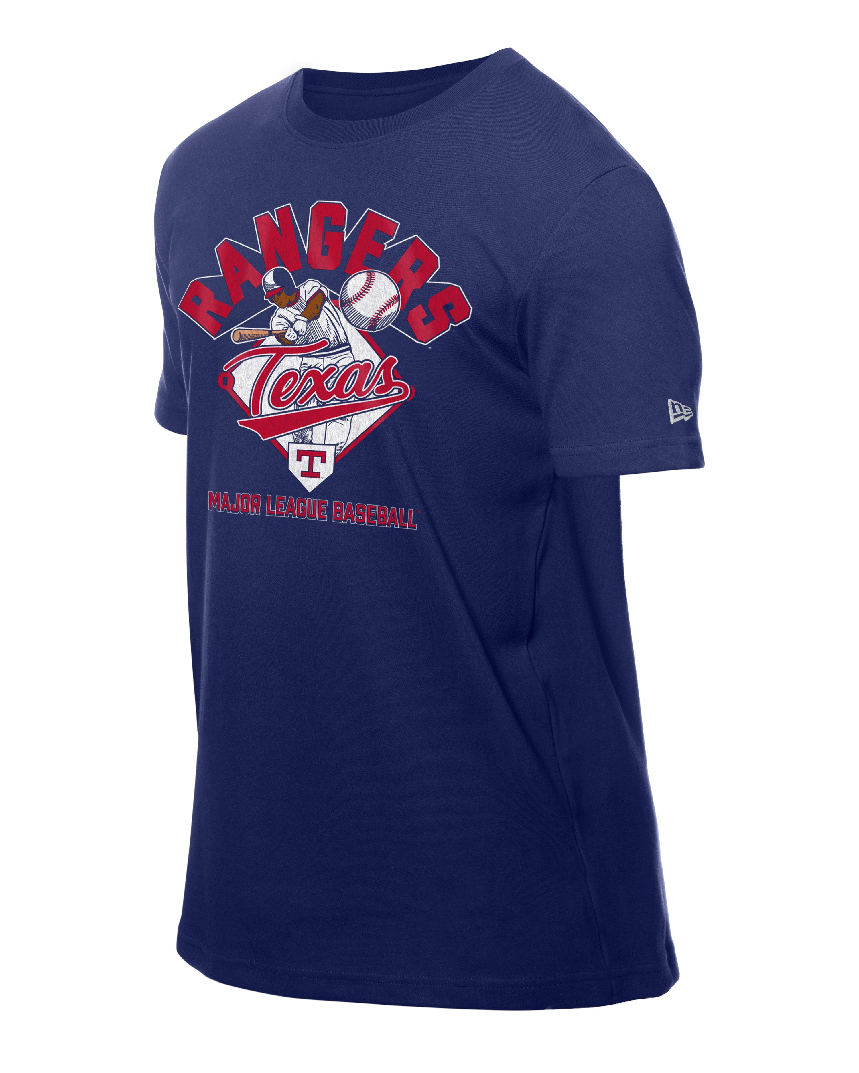 Texas Rangers New Era 2025 Batting Practice MLB T-Shirt Blau - STADIUMDREAMS