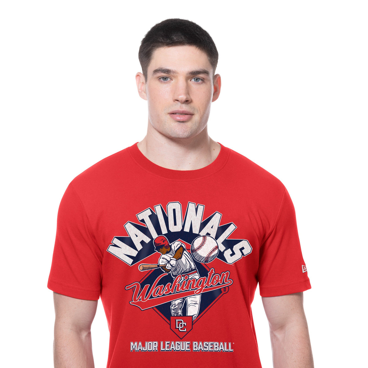 Washington Nationals New Era 2025 Batting Practice MLB T-Shirt Rot - STADIUMDREAMS