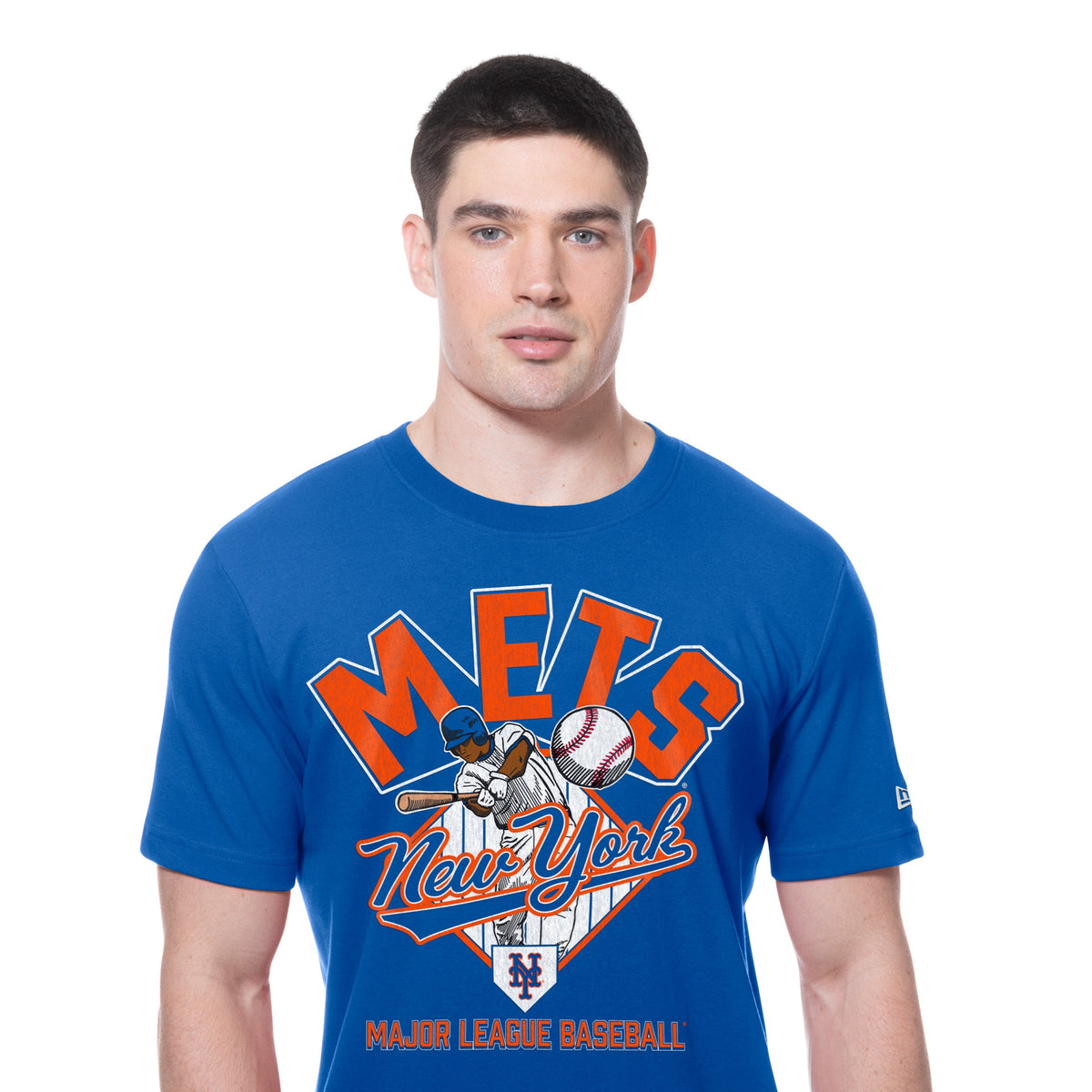 New York Mets New Era 2025 Batting Practice MLB T-Shirt Blau - STADIUMDREAMS