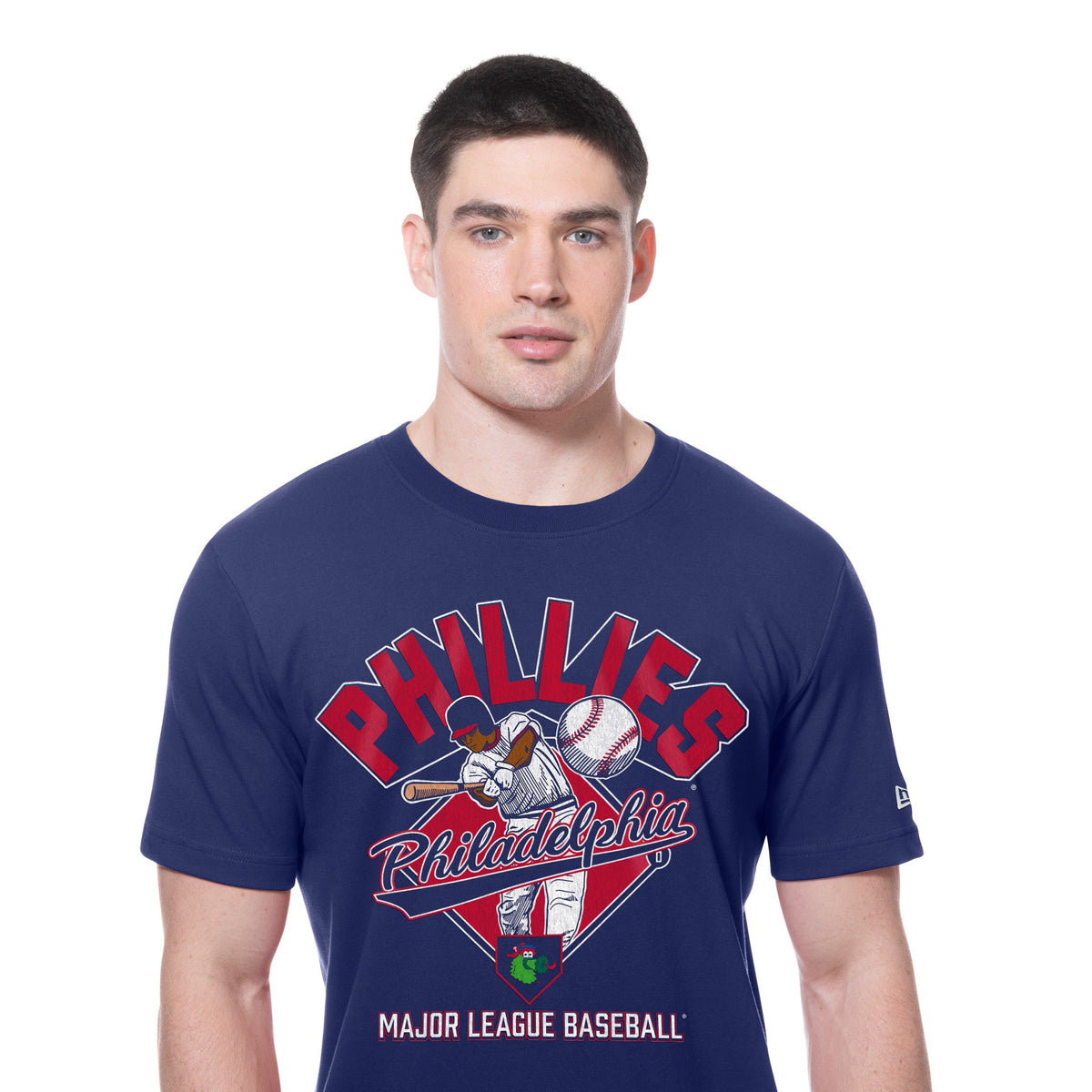 Philadelphia Phillies New Era 2025 Batting Practice MLB T-Shirt Navy - STADIUMDREAMS