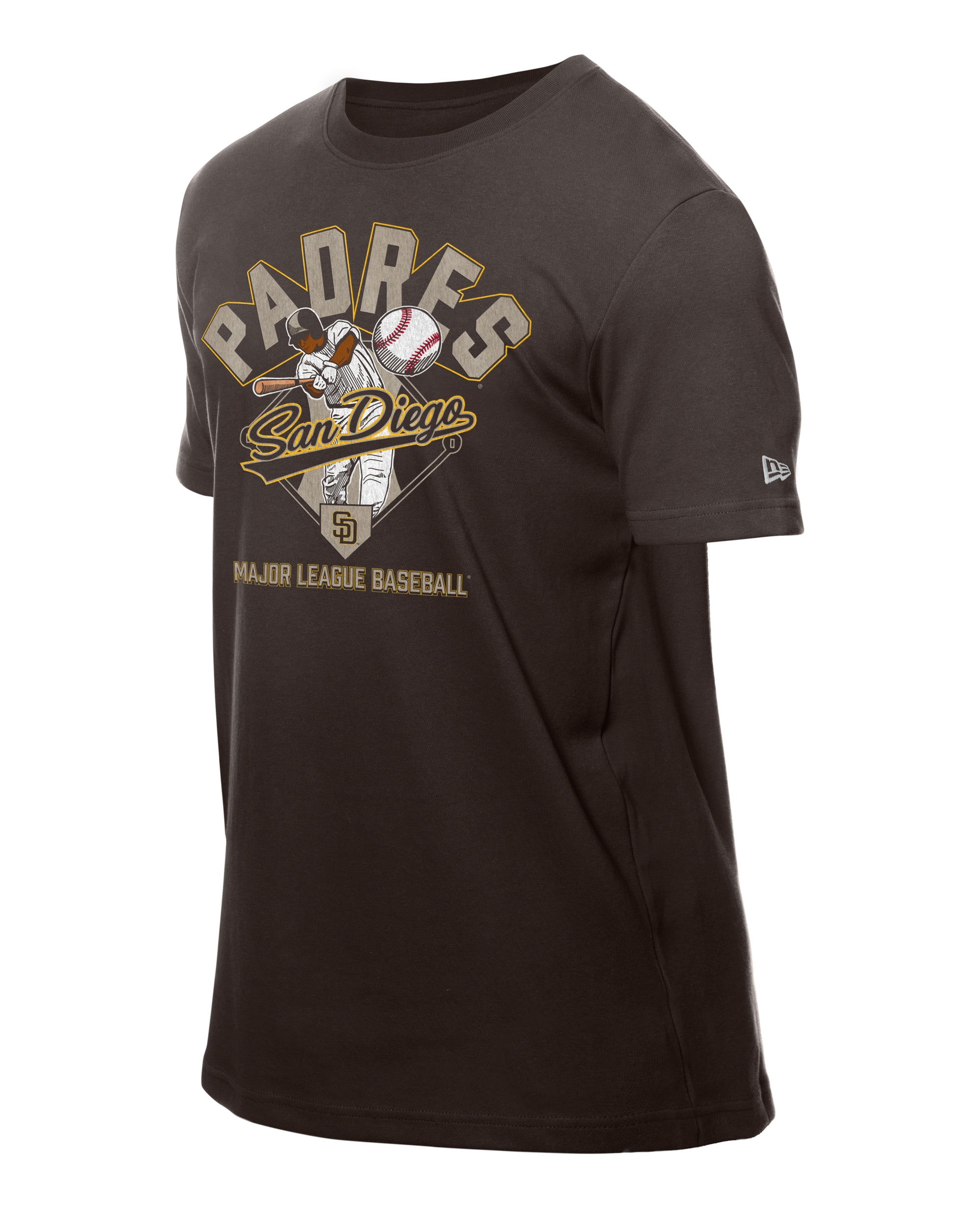 San Diego Padres New Era 2025 Batting Practice MLB T-Shirt Braun - STADIUMDREAMS