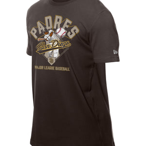 San Diego Padres New Era 2025 Batting Practice MLB T-Shirt Braun - STADIUMDREAMS