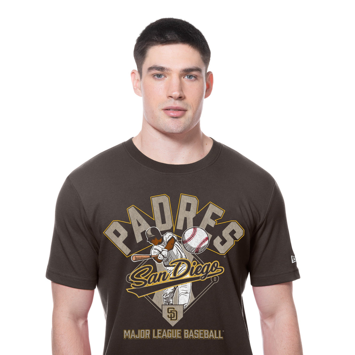 San Diego Padres New Era 2025 Batting Practice MLB T-Shirt Braun - STADIUMDREAMS