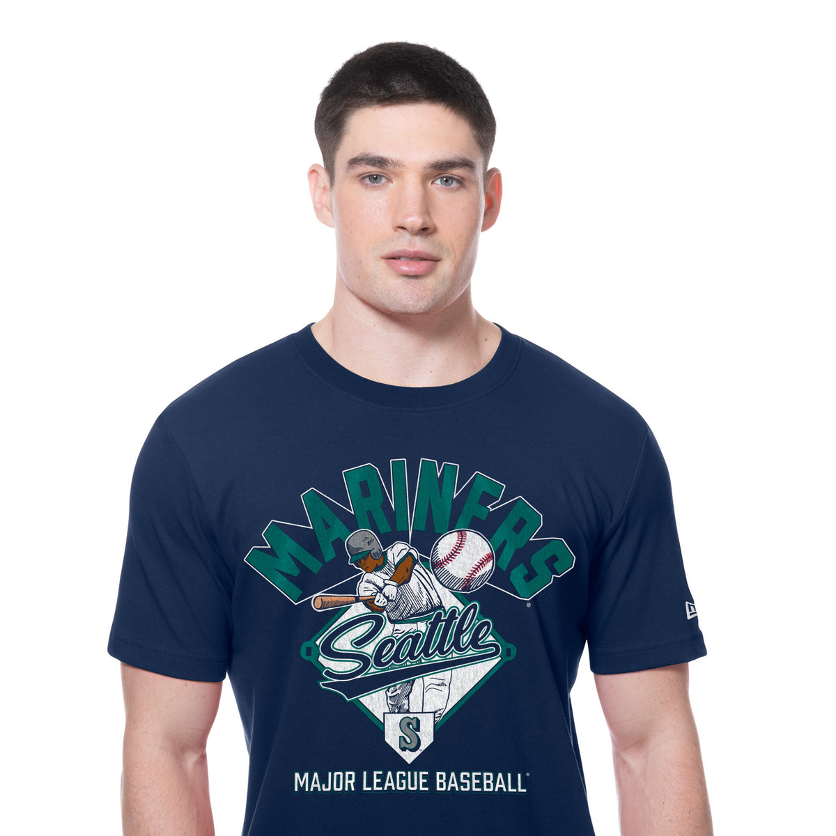 Seattle Mariners New Era 2025 Batting Practice MLB T-Shirt Navy - STADIUMDREAMS