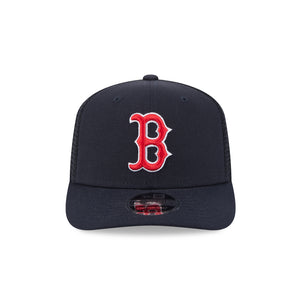 Boston Red Sox NEW ERA 9SEVENTY Stretch Snap MLB Trucker Cap in Blau 񟿿
