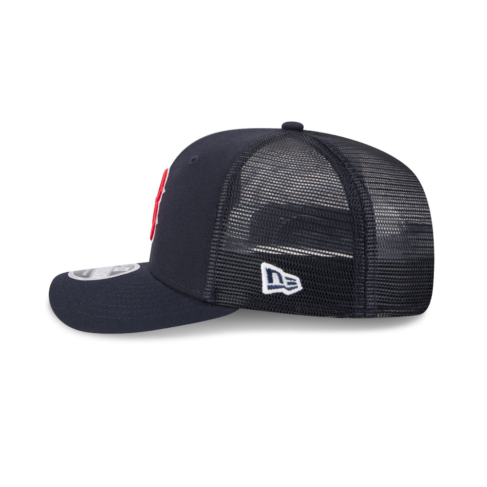 Boston Red Sox NEW ERA 9SEVENTY Stretch Snap MLB Trucker Cap in Blau, Seitenansicht