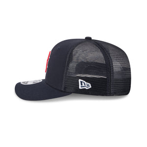 Boston Red Sox NEW ERA 9SEVENTY Stretch Snap MLB Trucker Cap in Blau, Seitenansicht