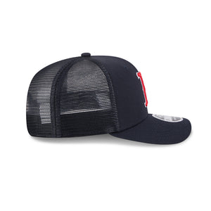 Boston Red Sox NEW ERA 9SEVENTY Stretch Snap MLB Trucker Cap in Blau, Seitenansicht