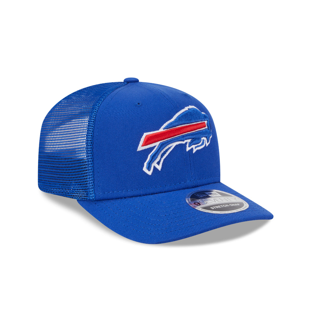 Buffalo Bills New Era 9SEVENTY Stretch Snap NFL Trucker-Cap in Blau, seitliche Ansicht