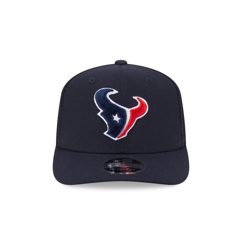 Houston Texans NEW ERA 9SEVENTY Stretch-Snap NFL-Trucker-Cap in Blau, Frontansicht