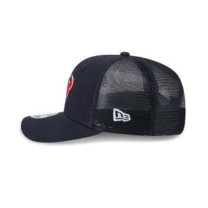 Houston Texans NEW ERA 9SEVENTY Stretch-Snap-Trucker-Cap in Blau, Seitenansicht
