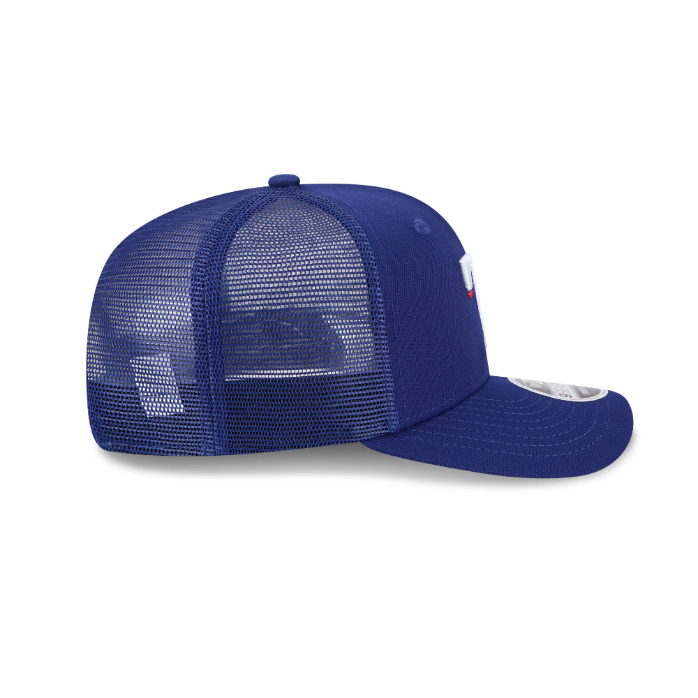 Texas Rangers New Era 9SEVENTY Stretch Snap MLB Trucker Cap Blau - STADIUMDREAMS