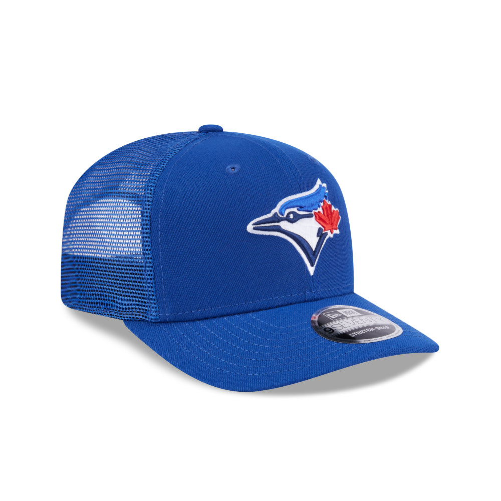 Toronto Maple Leafs NEW ERA 9SEVENTY Stretch Snap NHL Trucker Cap in Blau, Seitenansicht