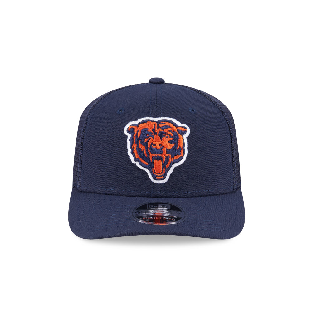 Chicago Bears Logo New Era 9SEVENTY Stretch Snap NFL Trucker Cap in Blau mitem Bärenlogo