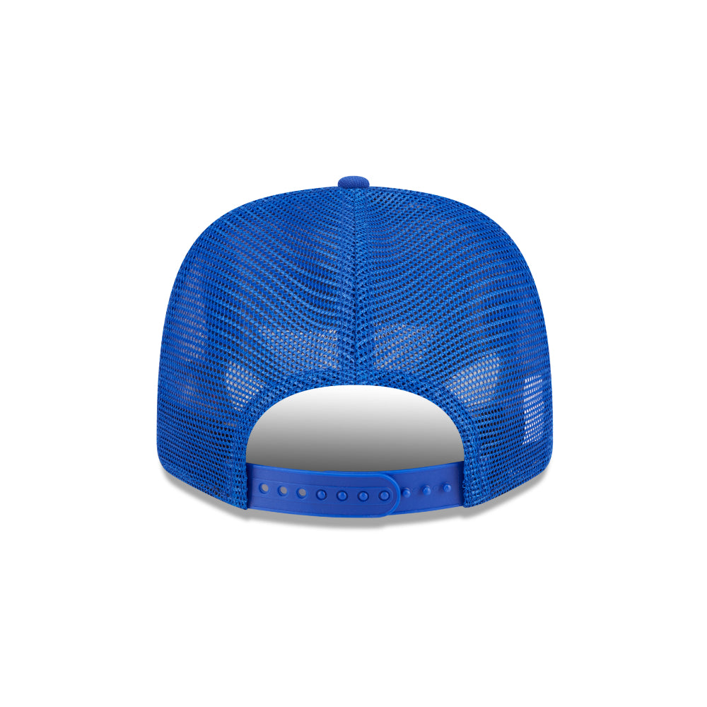 Seattle Seahawks New Era 9SEVENTY Stretch Snap NFL Trucker Cap in Blau, Vorderansicht