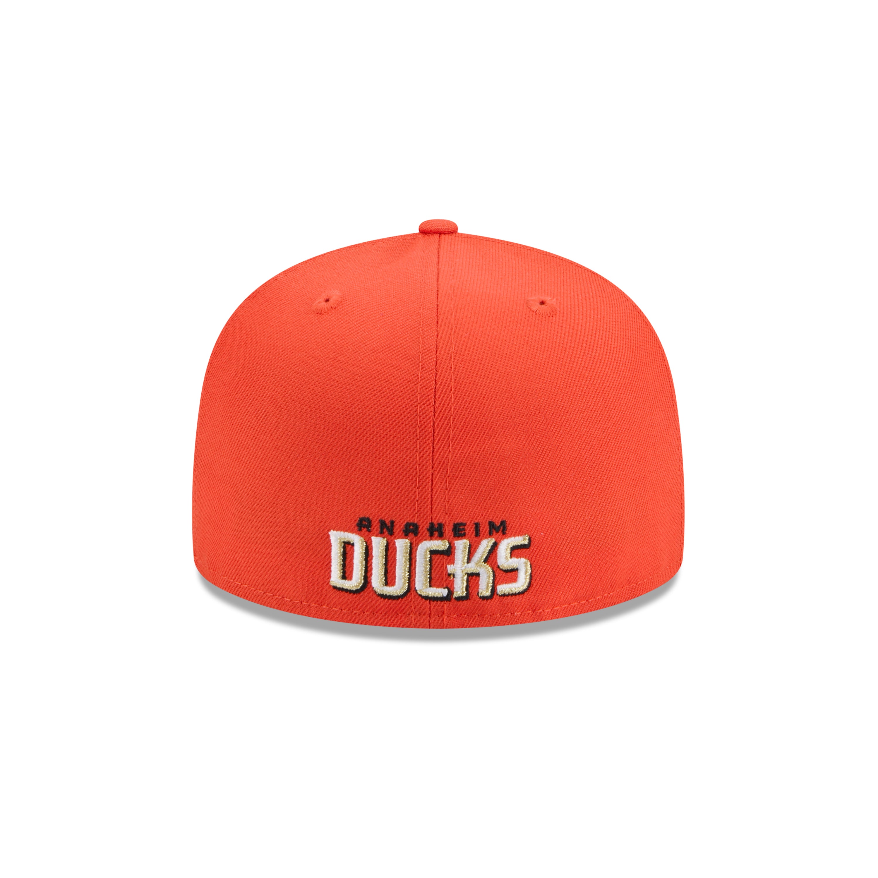 Anaheim Ducks New Era OTC 59FIFTY Fitted NHL Cap in Schwarz, Vorderansicht