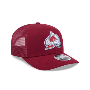 Colorado Avalanche NEW ERA 9SEVENTY Stretch-Snap NHL Trucker Cap in Rot, Vorderansicht