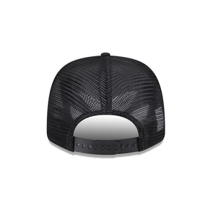 Schwarze New Era Boston Bruins 9SEVENTY Stretch Snap NHL Trucker Cap mit Logo und Mesh-Design
