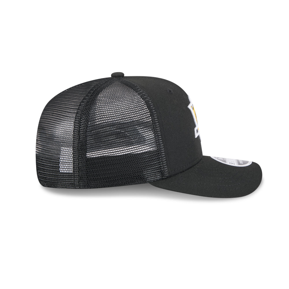 Pittsburgh Penguins New Era 9SEVENTY Stretch Snap NHL Trucker Cap in Schwarz, Seitenansicht