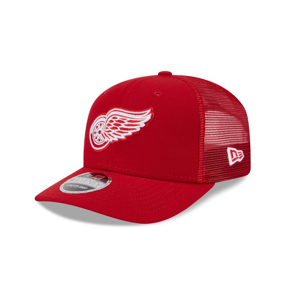 Detroit Red Wings New Era 9SEVENTY Stretch Snap NHL Trucker Cap Rot - STADIUMDREAMS
