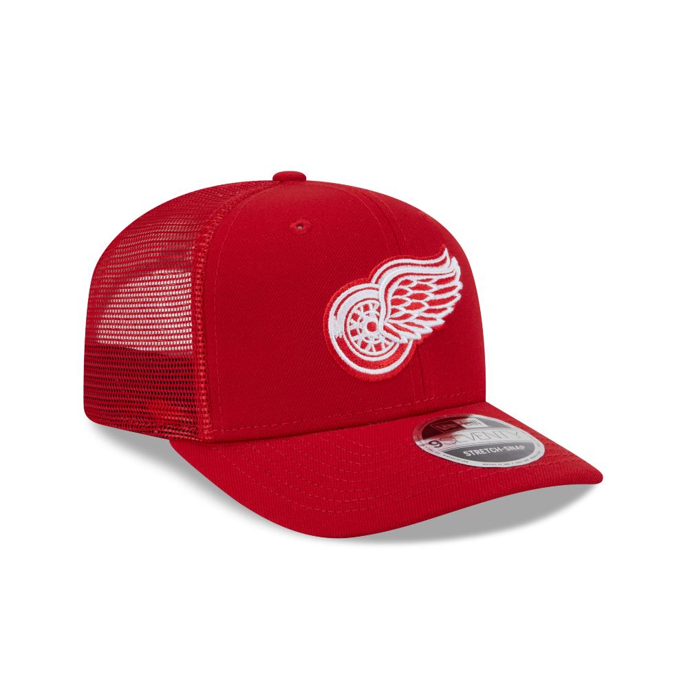 Detroit Red Wings New Era 9SEVENTY Stretch Snap NHL Trucker Cap Rot - STADIUMDREAMS