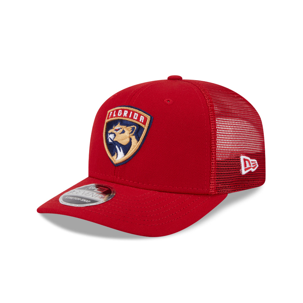 Florida Panthers New Era 9SEVENTY Stretch Snap NHL Trucker Cap Rot - STADIUMDREAMS